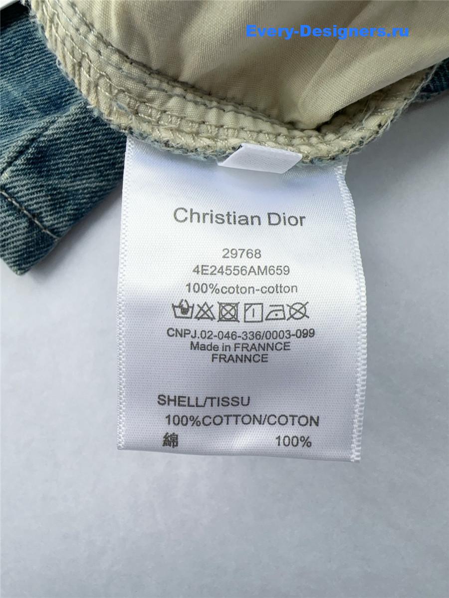 D10r blue bee embroidered jeans