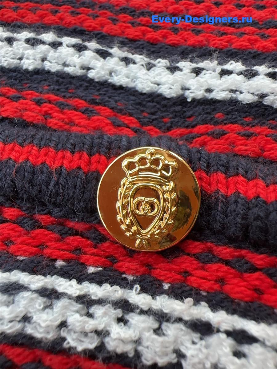 Gvc*1 red jacquard mini dress