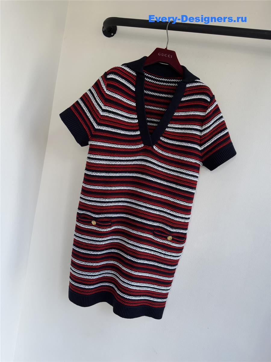 Gvc*1 red jacquard mini dress