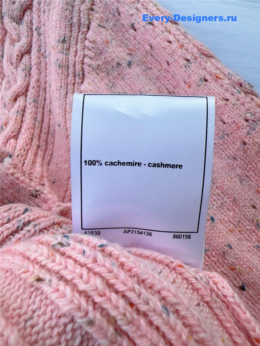 Ch**el pink bow knit cardigan