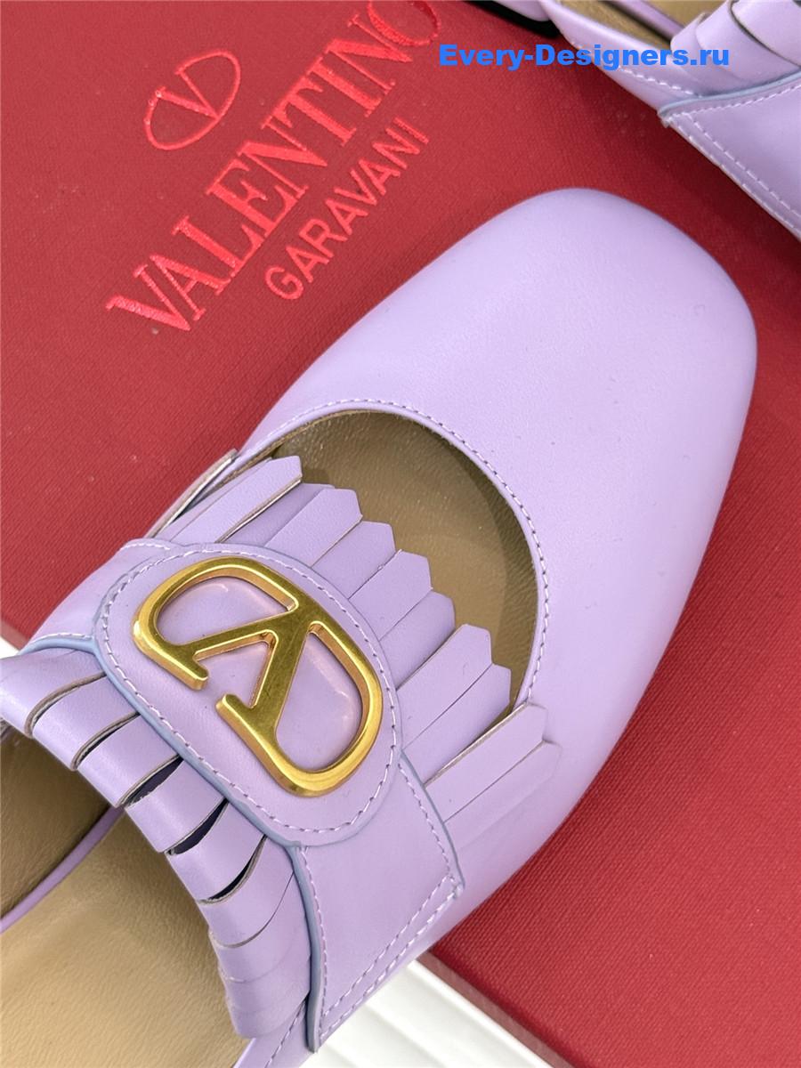 Va1e*ntin0 purple vlogo mules