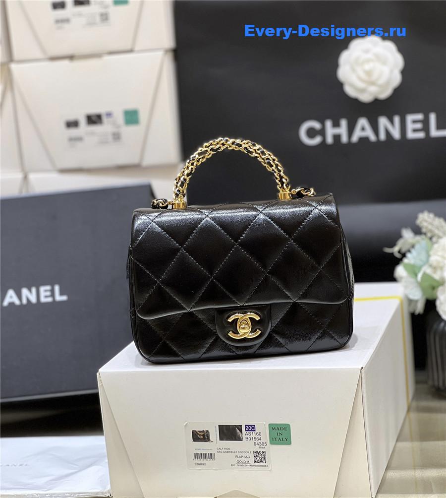Ch**el black mini flap bag