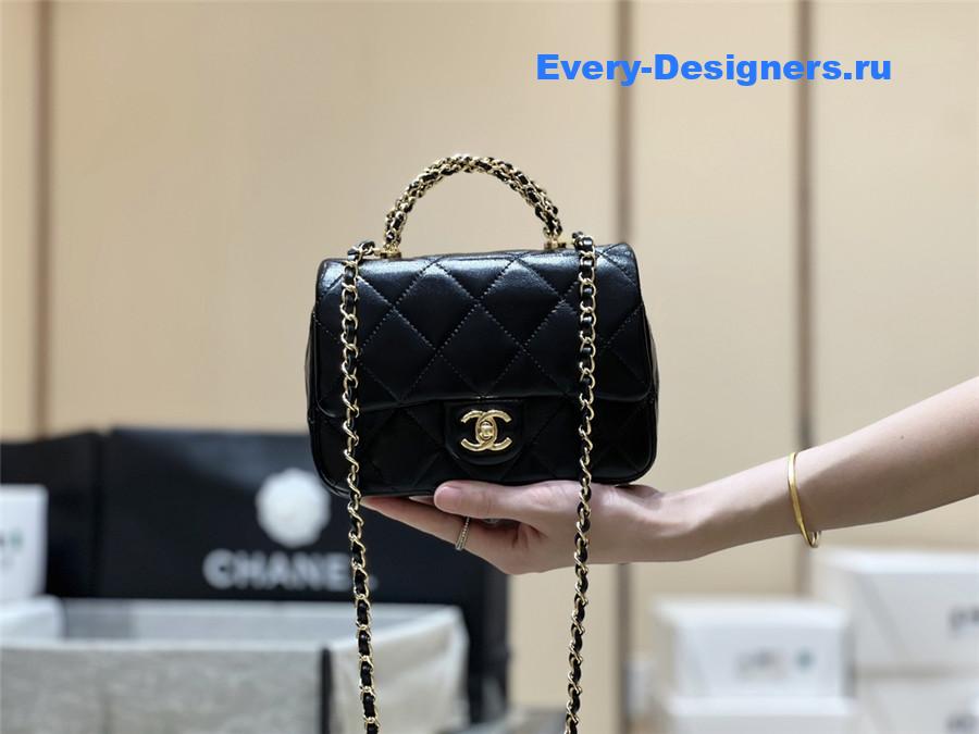 Ch**el black mini flap bag