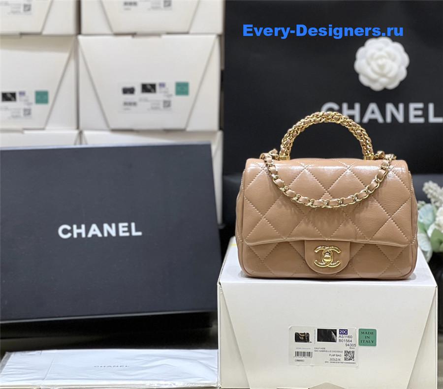 Ch**el beige mini flap bag