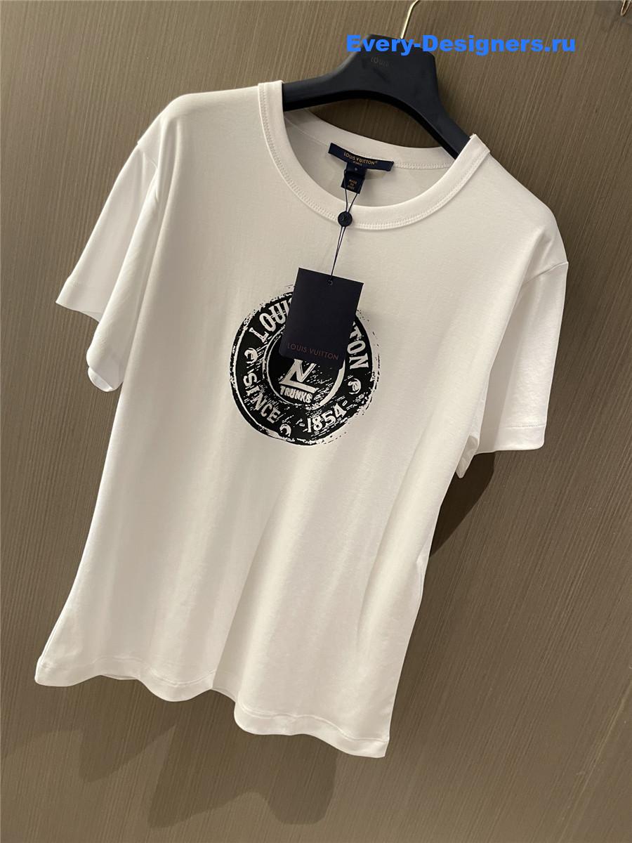 l0vis Vvtt0n lv stamp t-shirt women