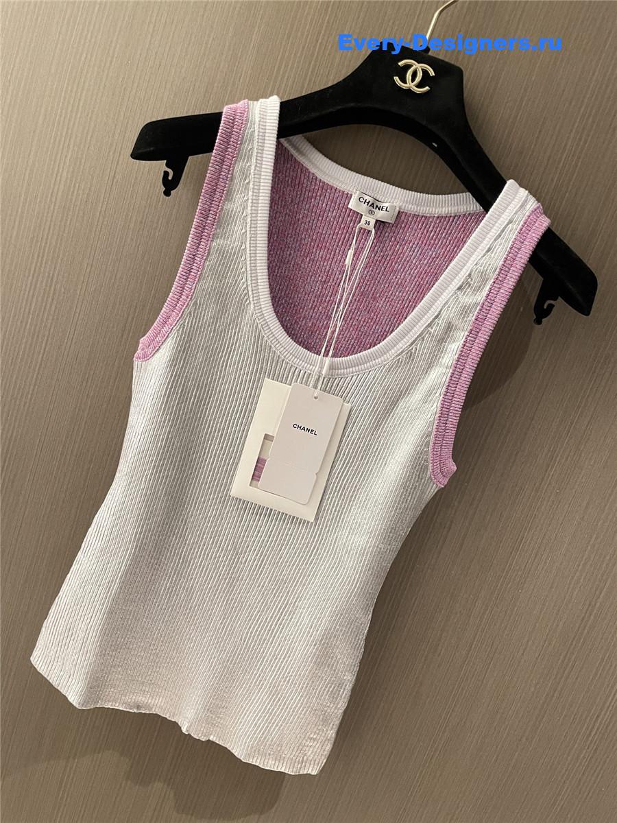 Ch**el u-neck crochet tank top