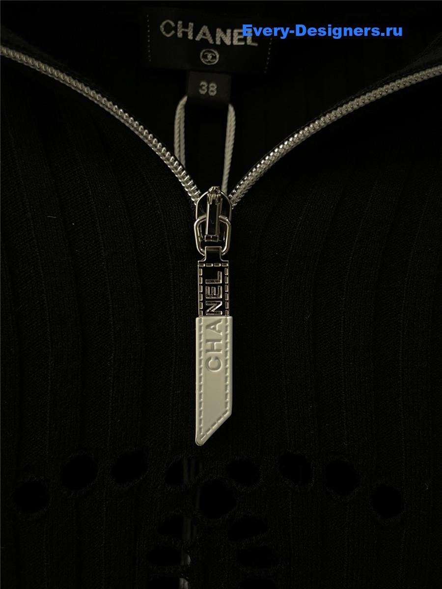 Ch**el hooded knitted top