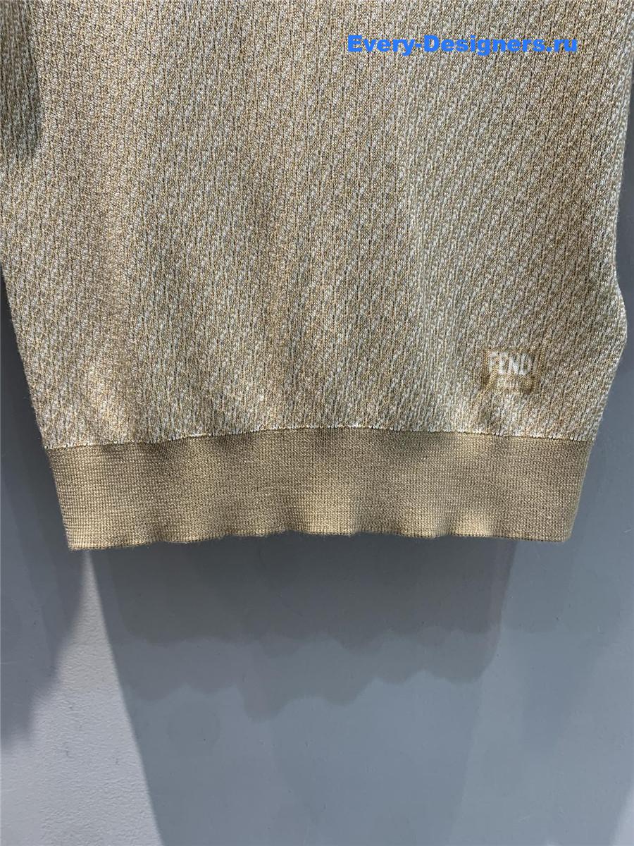 F**di brown knitted t-shirt