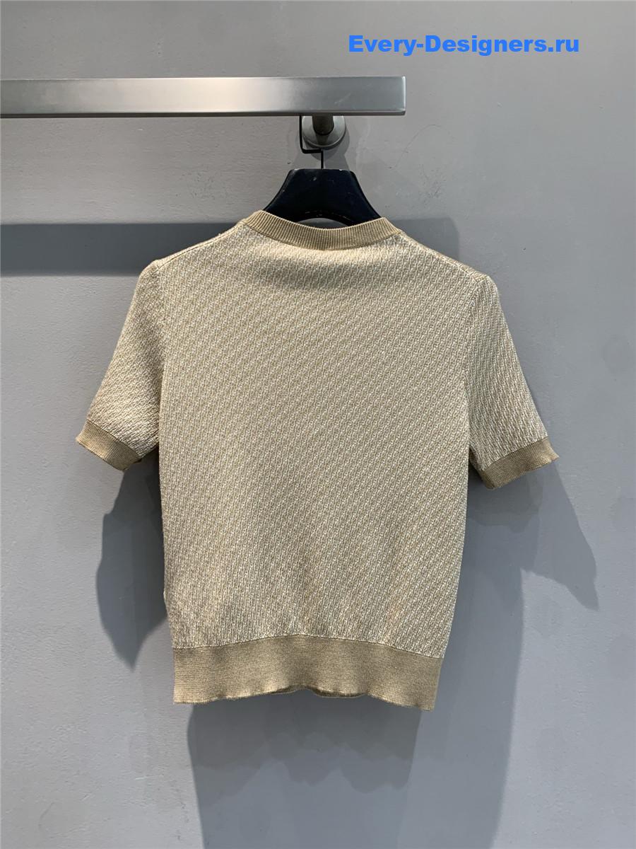 F**di brown knitted t-shirt