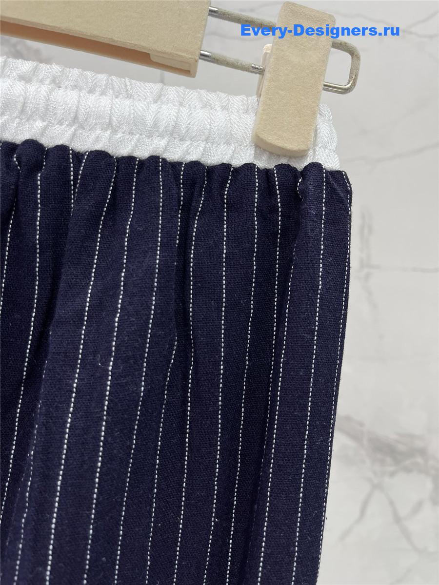 Miu Miu Blue Stripe Trousers