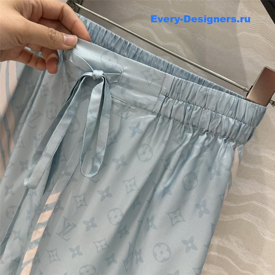 l0vis Vvtt0n wave print pajama pants