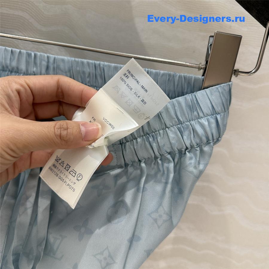 l0vis Vvtt0n wave print pajama pants