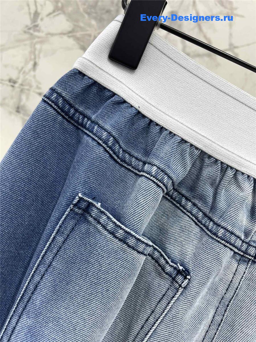 Va1e*ntin0 blue wide leg jeans