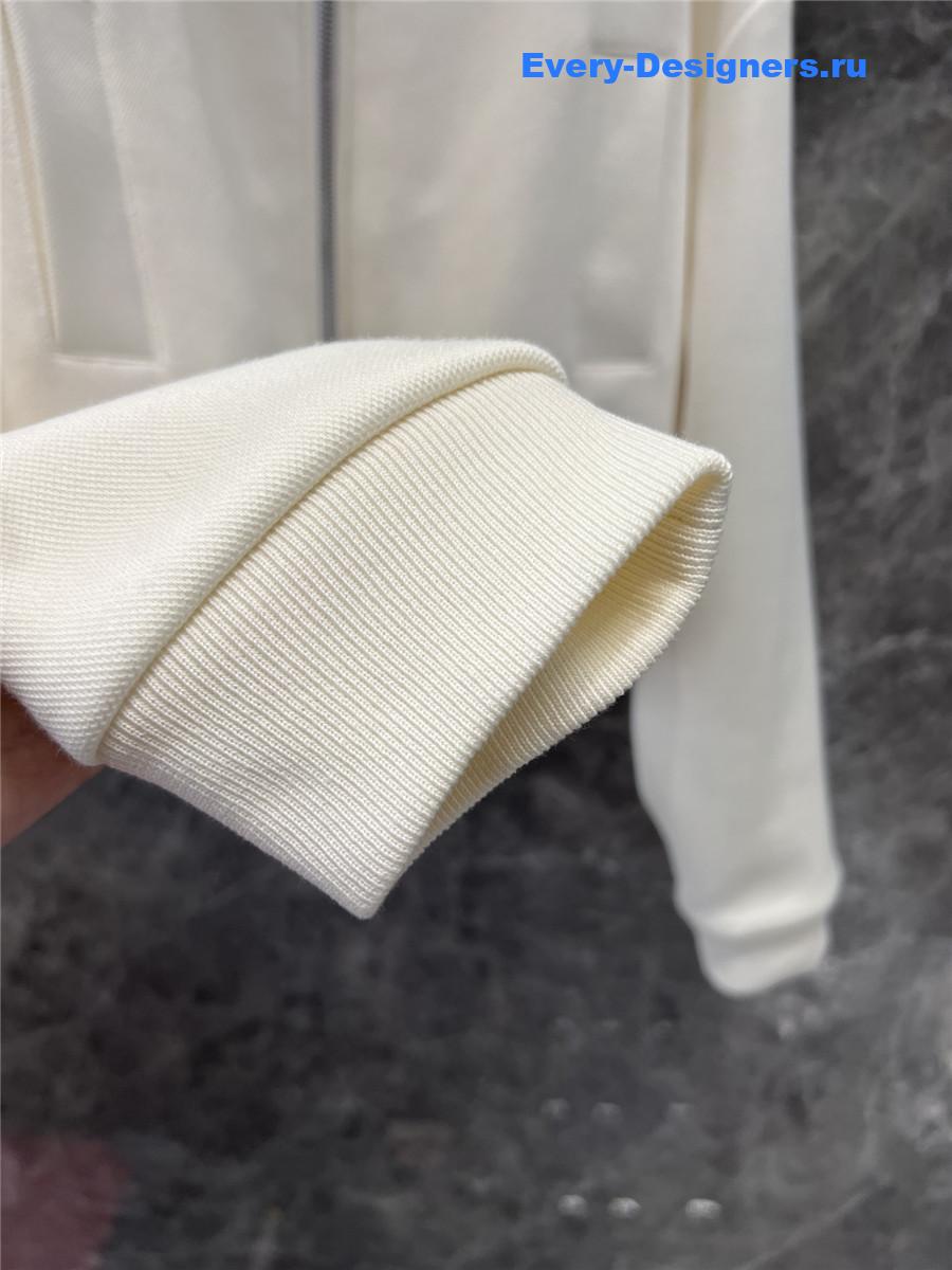 Miu Miu Collared Lettering Zip-Up Jacket Set