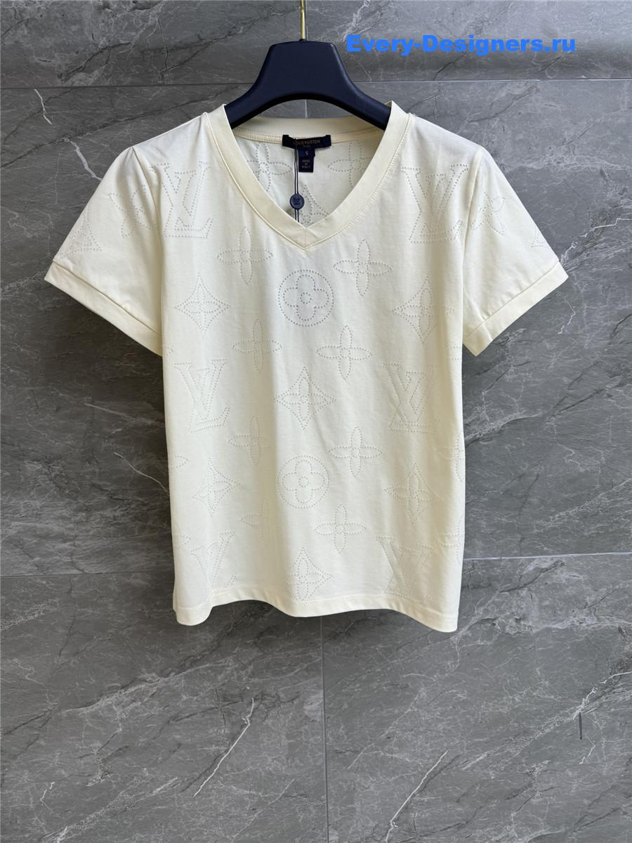 l0vis Vvtt0n logo embossed monogram t-shirt