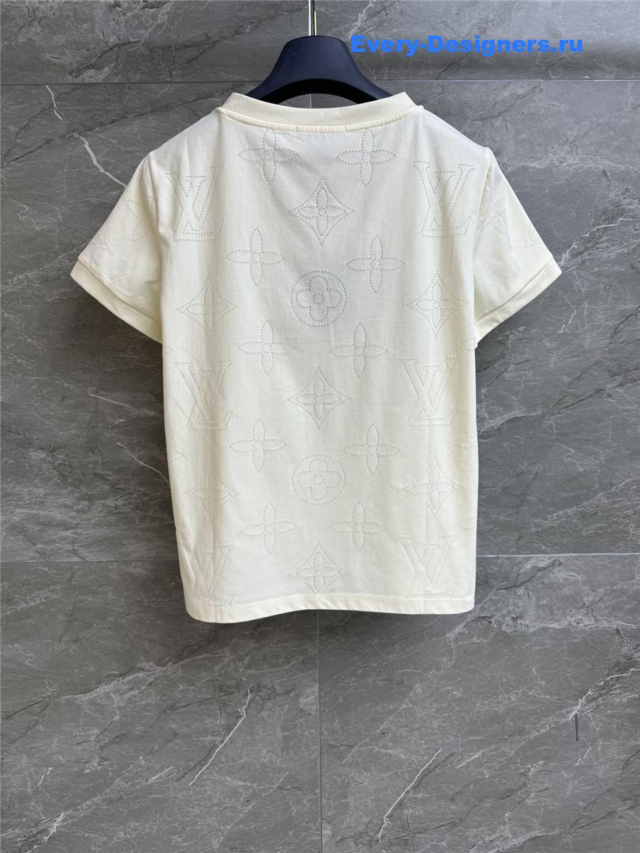 l0vis Vvtt0n logo embossed monogram t-shirt