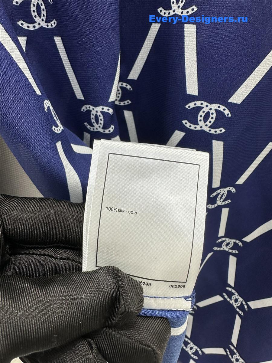 Ch**el blue silk shirt