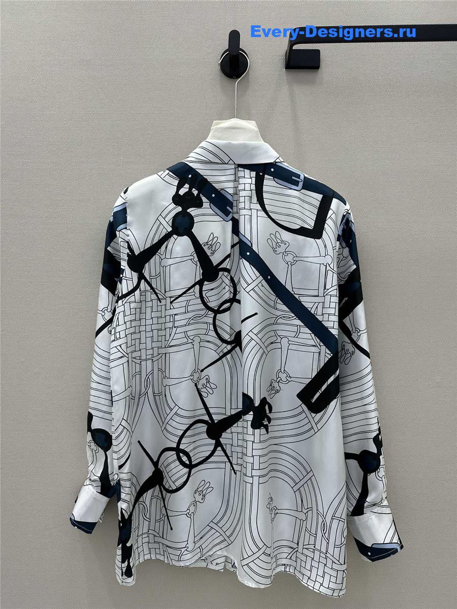 H**me5 chain rope silk shirt