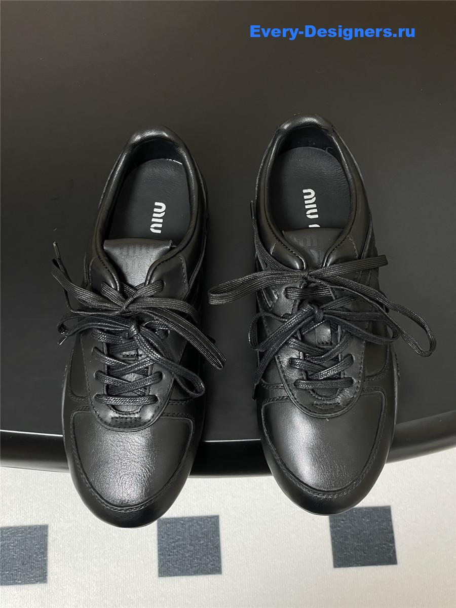 Miu Miu Black Mary Jane Sneakers