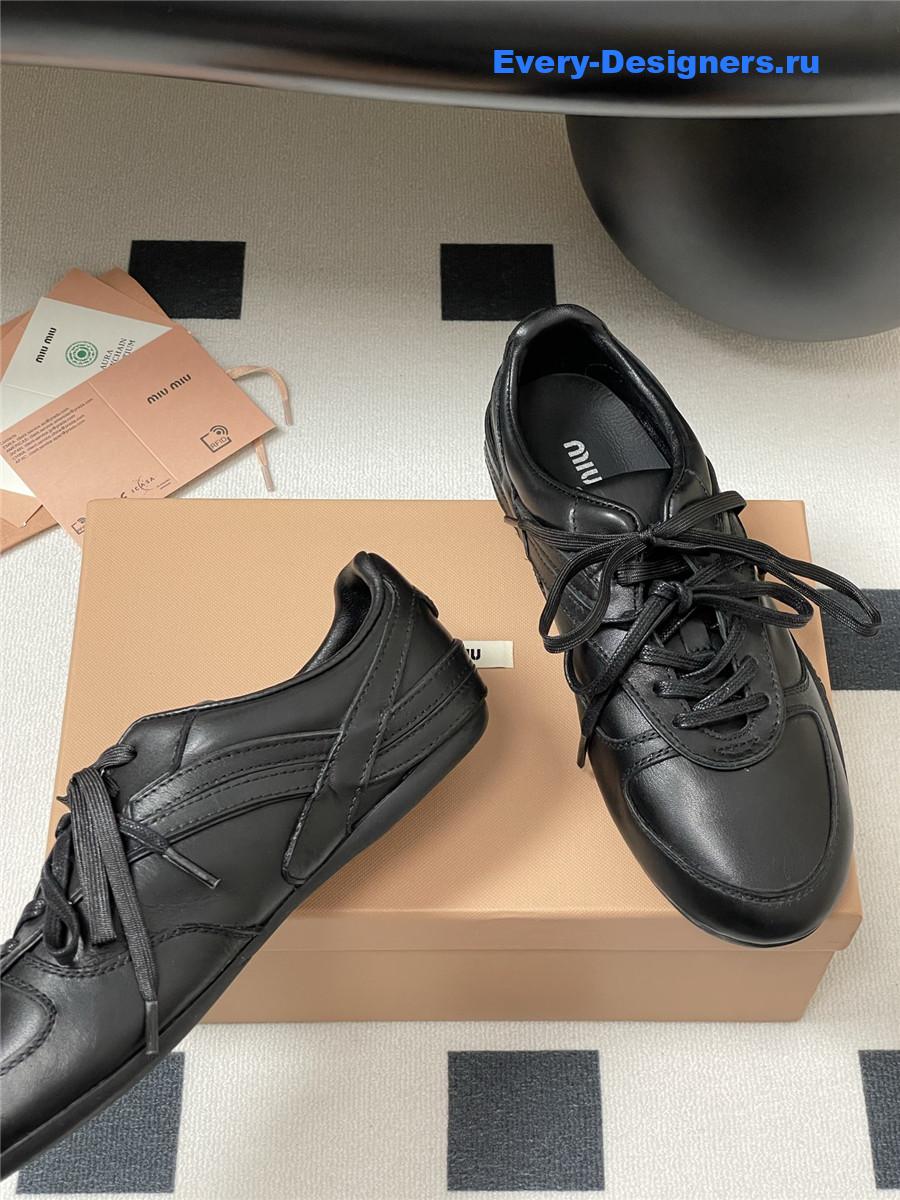 Miu Miu Black Mary Jane Sneakers