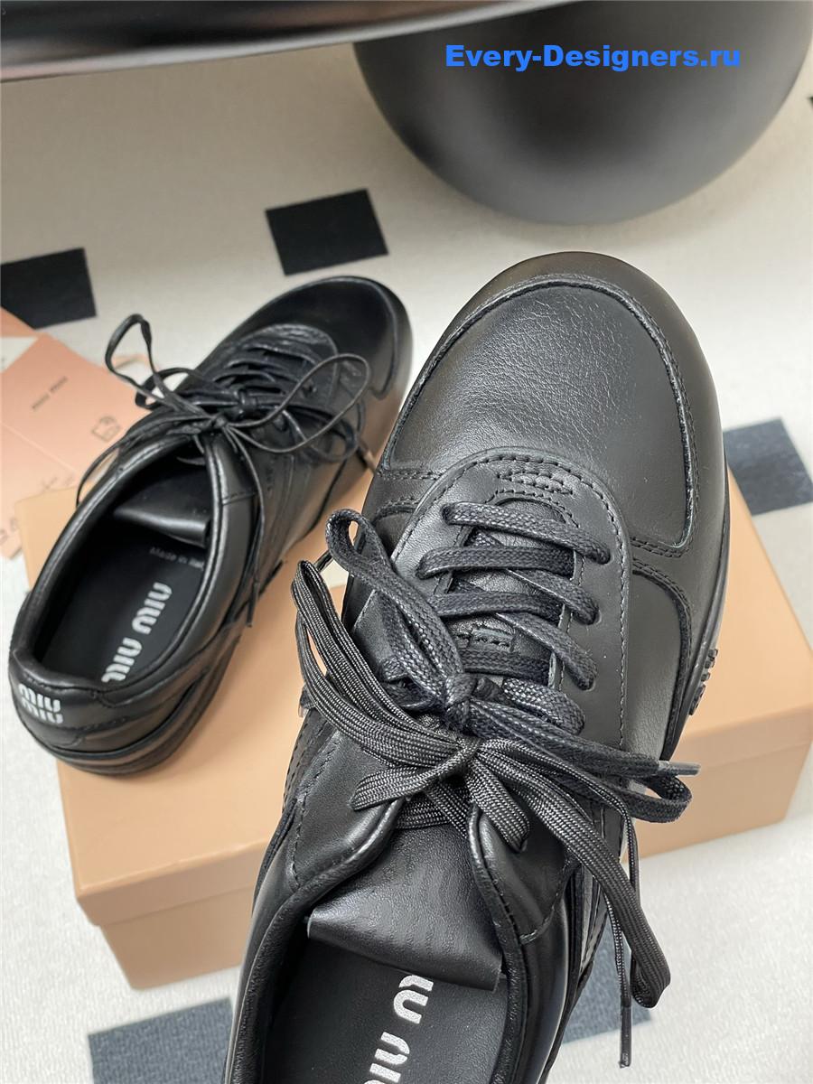 Miu Miu Black Mary Jane Sneakers