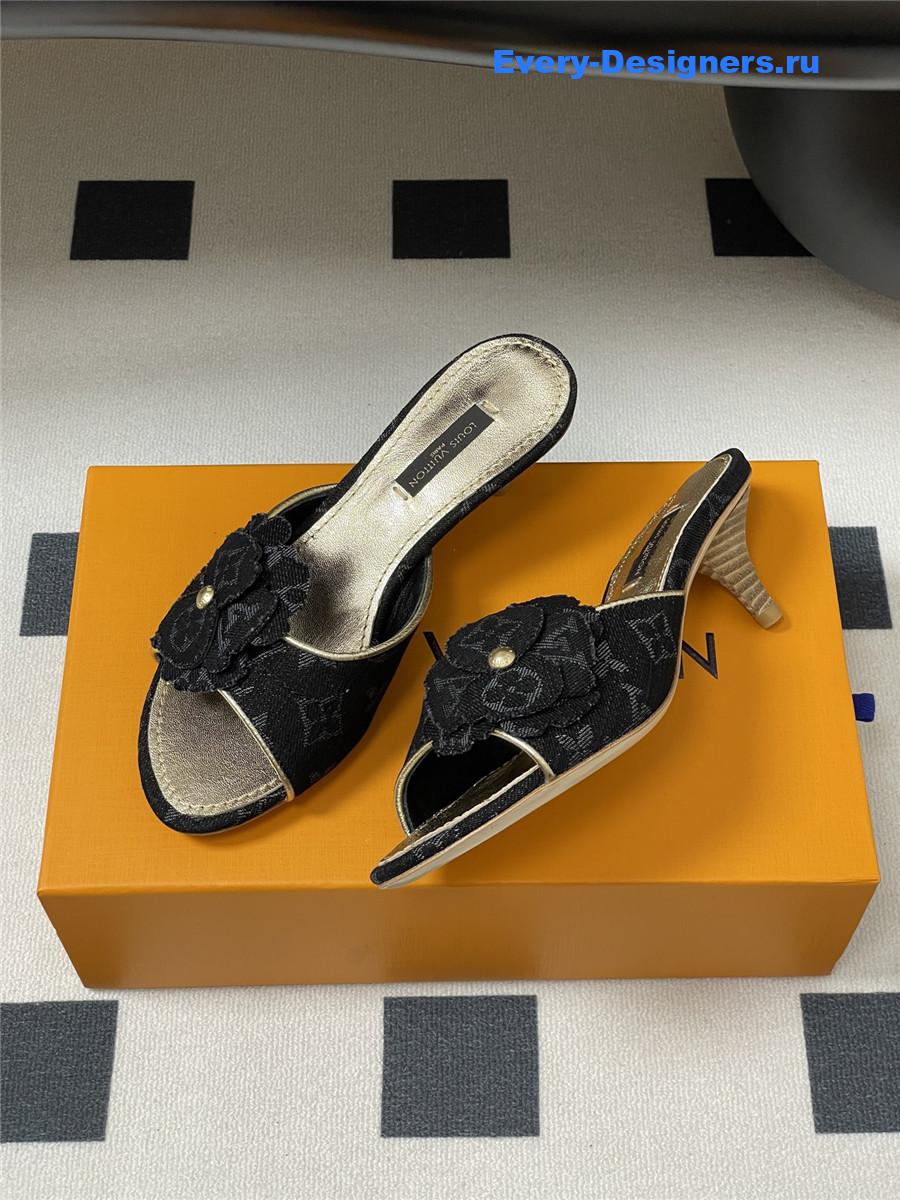 l0vis Vvtt0n grey denim mules