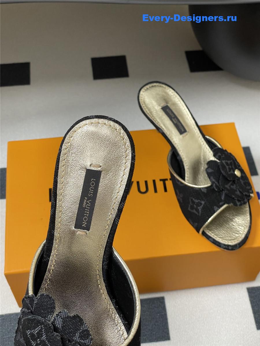 l0vis Vvtt0n grey denim mules