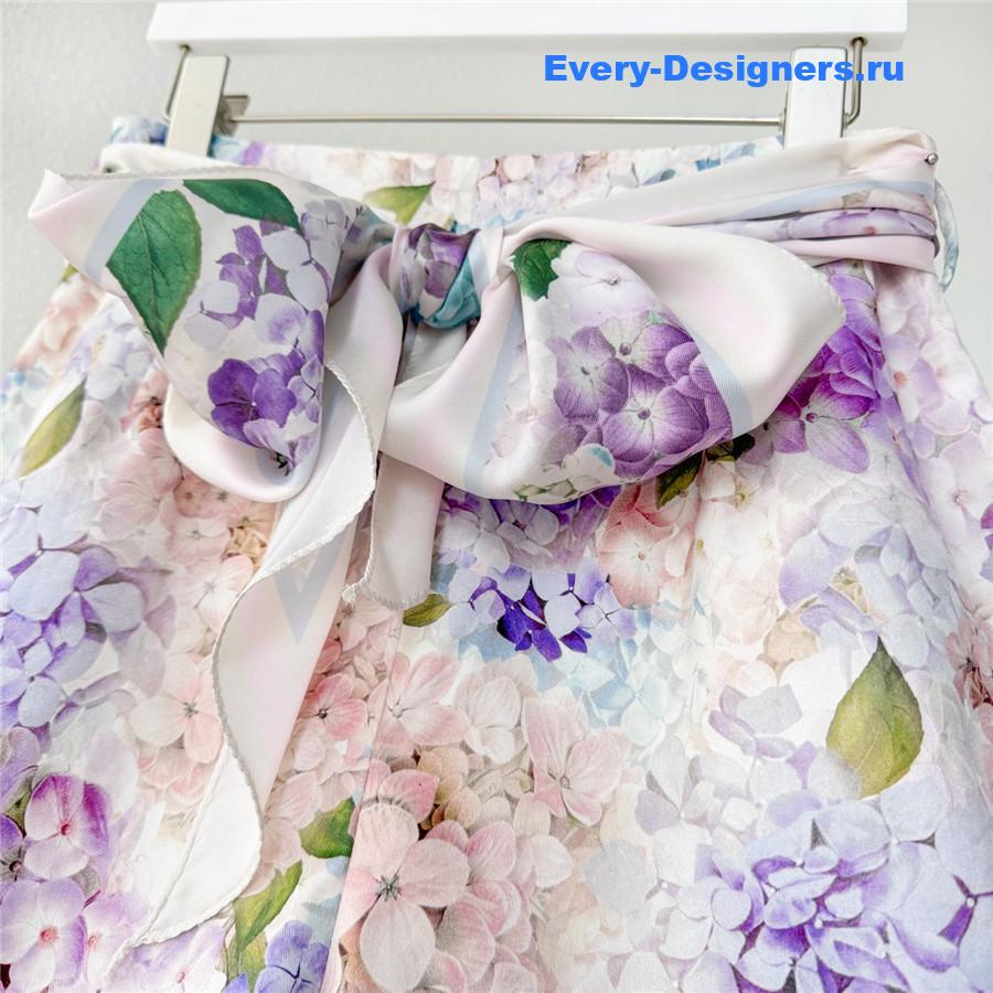 Zimm Floral Belted Shorts