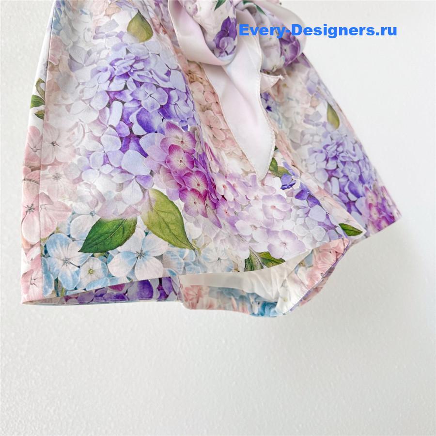 Zimm Floral Belted Shorts