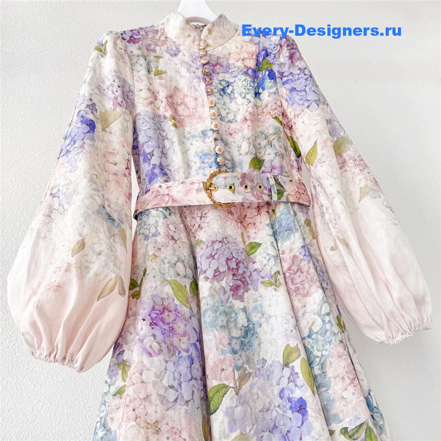 Zimmer Hydrangea Button Dress