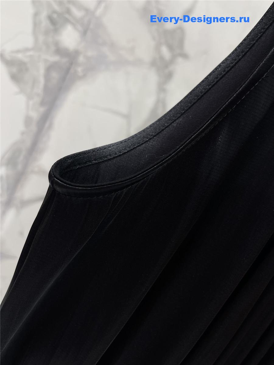 Sa1nt Lau*nt black halter dress