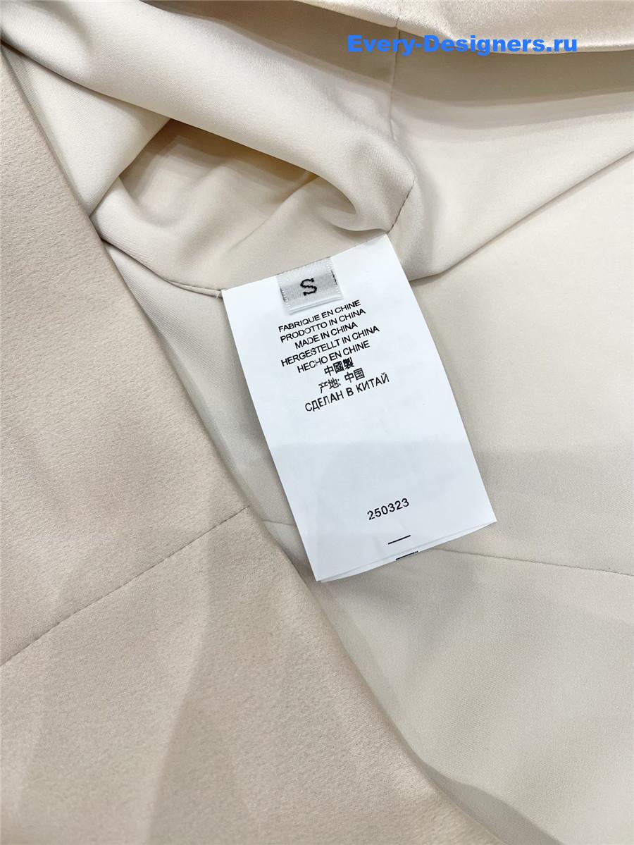 Sa1nt Lau*nt beige halter dress