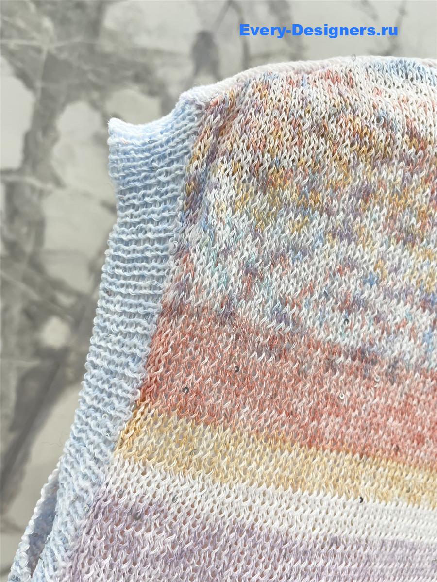 Miu Miu Rainbow Knit Vest