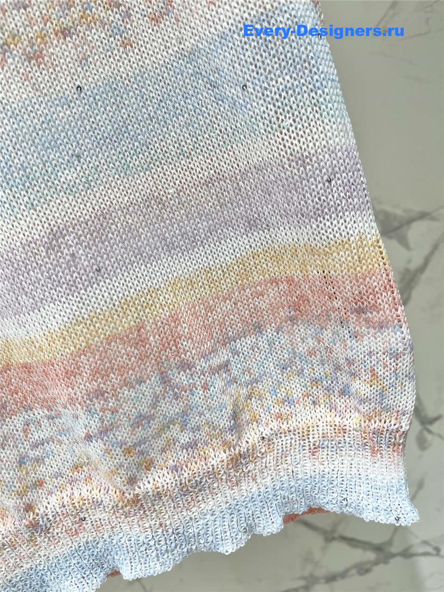 Miu Miu Rainbow Knit Vest