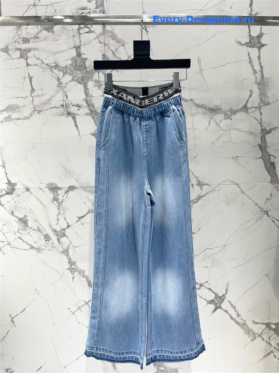 A1exa*der wang blue gradient denim pants