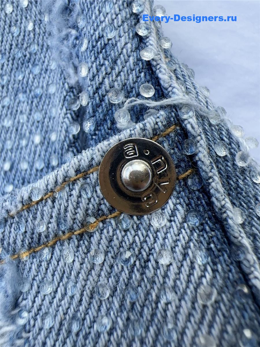 A1exa*der wang sequin denim shorts