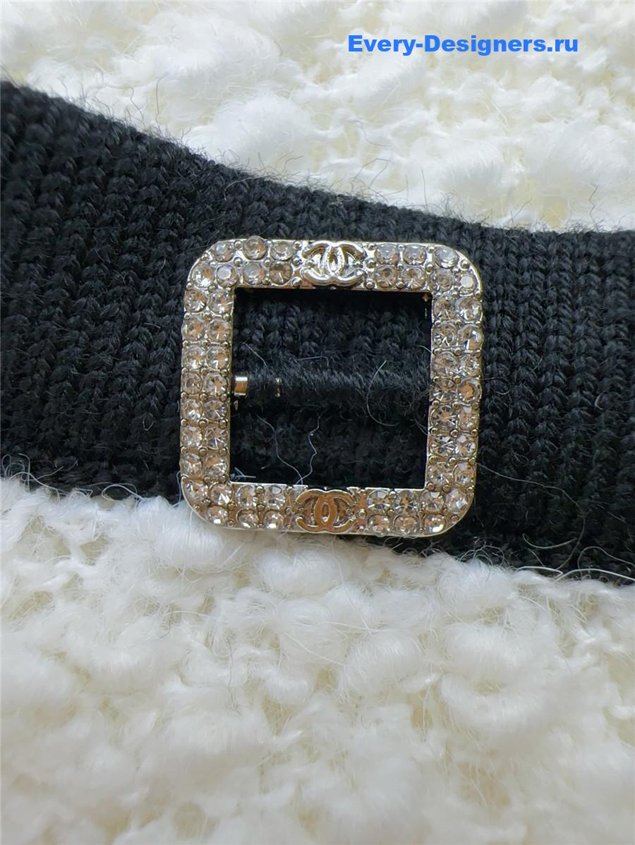 Ch**el white knit maxi dress