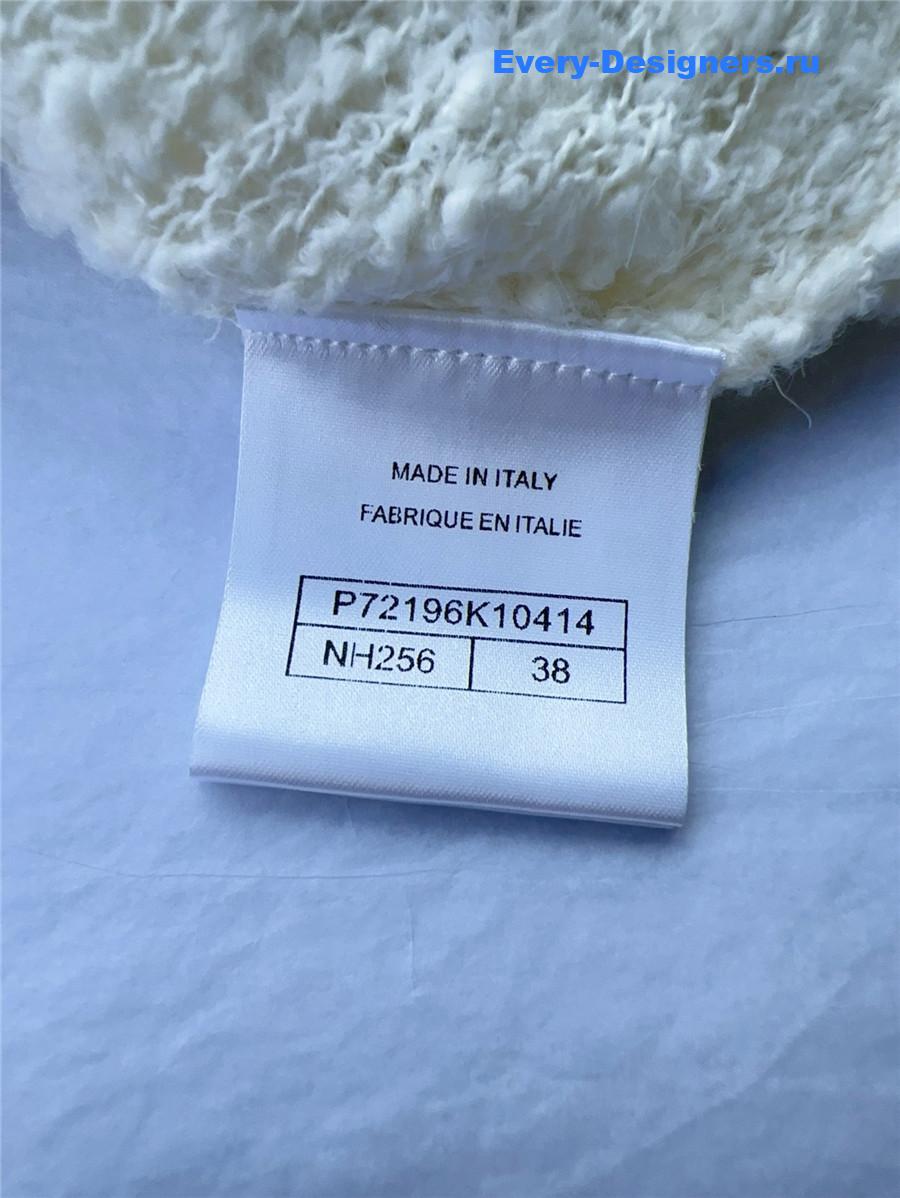 Ch**el white knit maxi dress