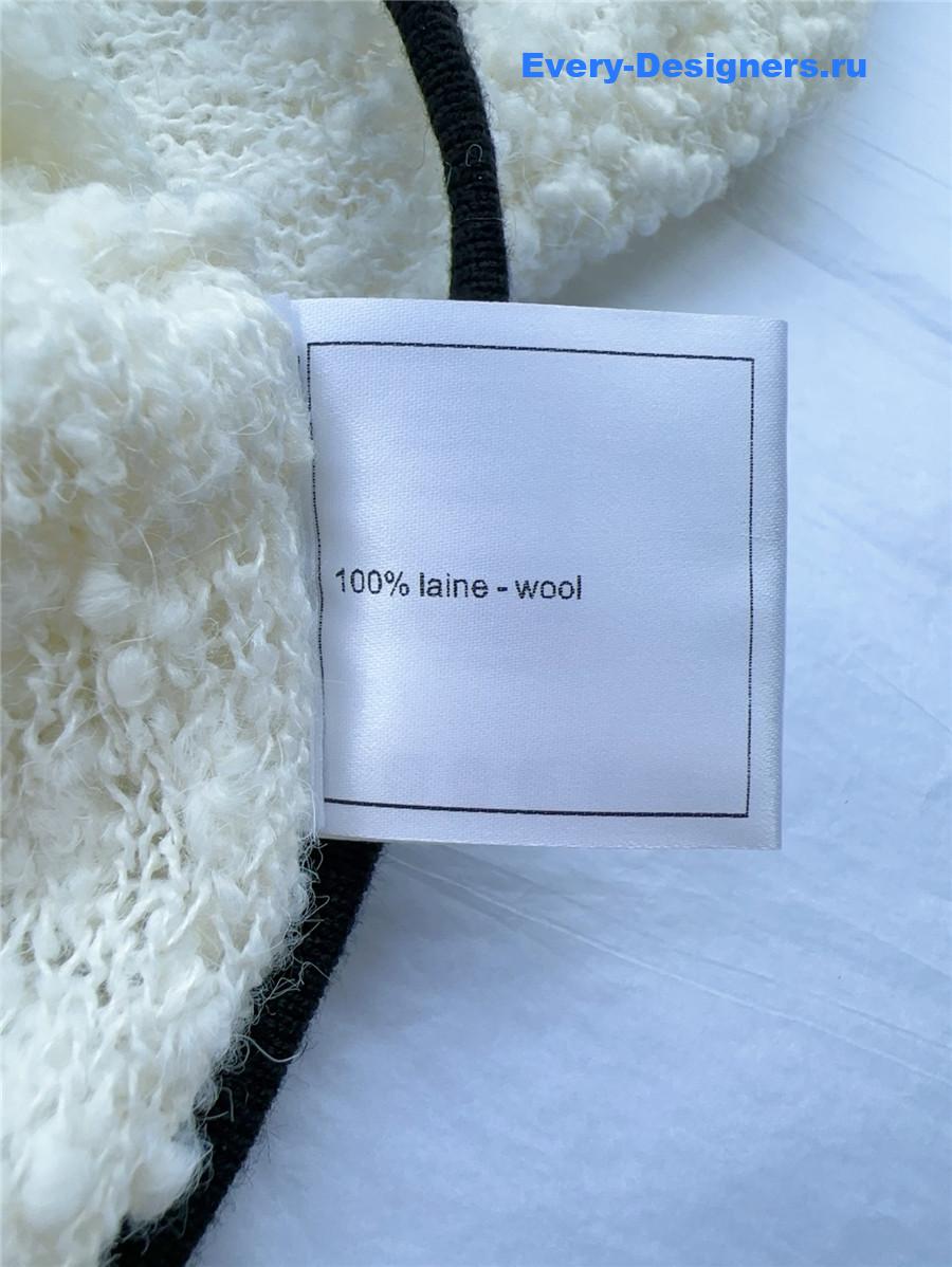 Ch**el white knit maxi dress