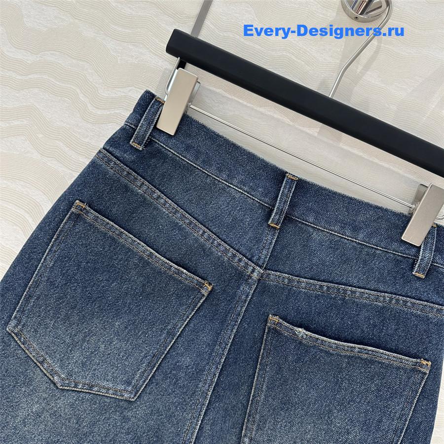 Pra*a blue denim shorts