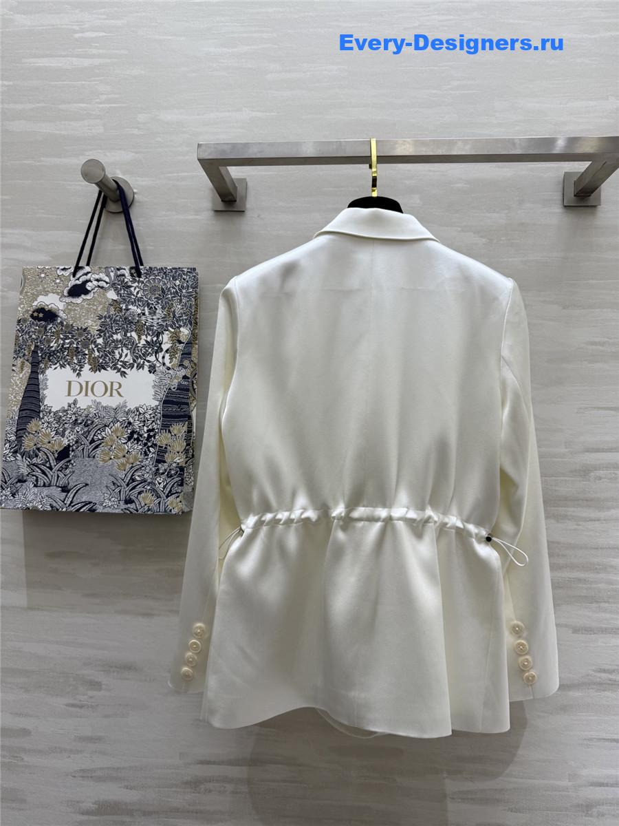 D10r cd waist white blazer