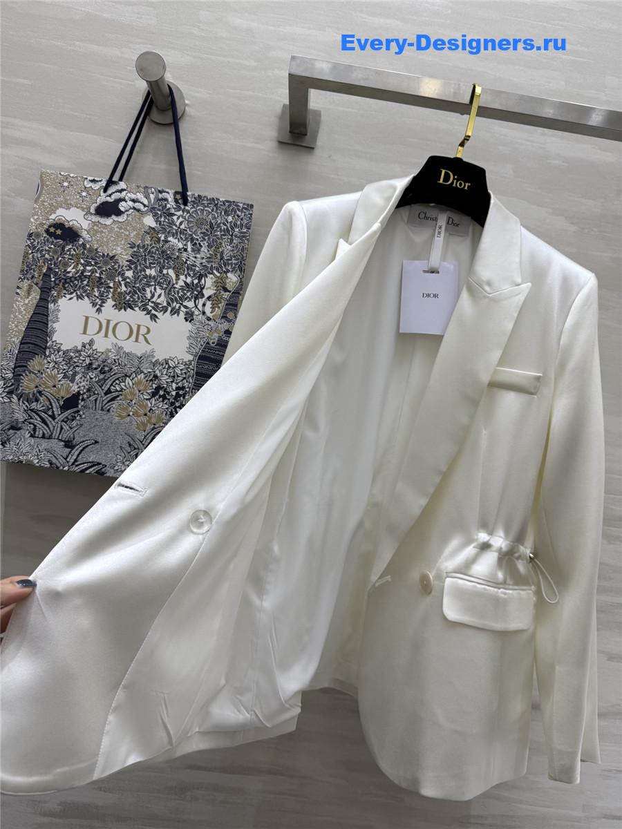 D10r cd waist white blazer