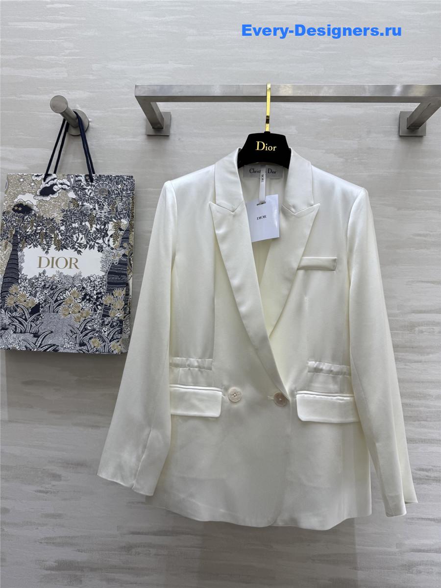 D10r cd waist white blazer
