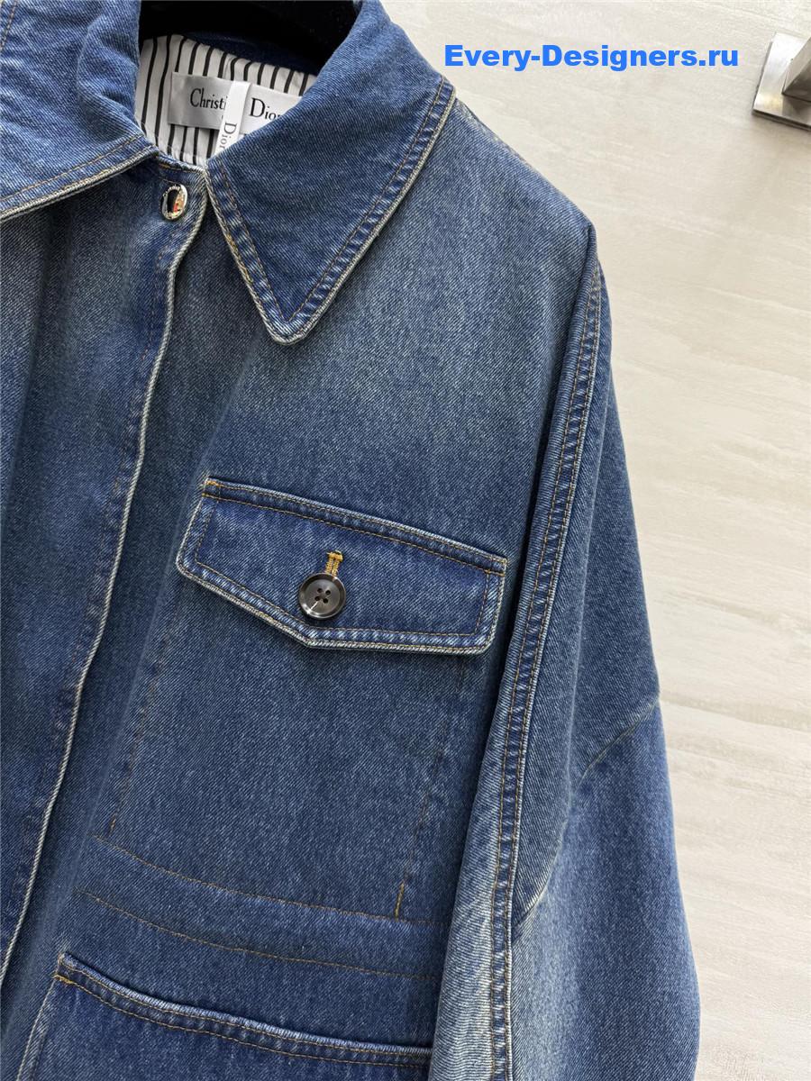 D10r blue boxy denim jacket