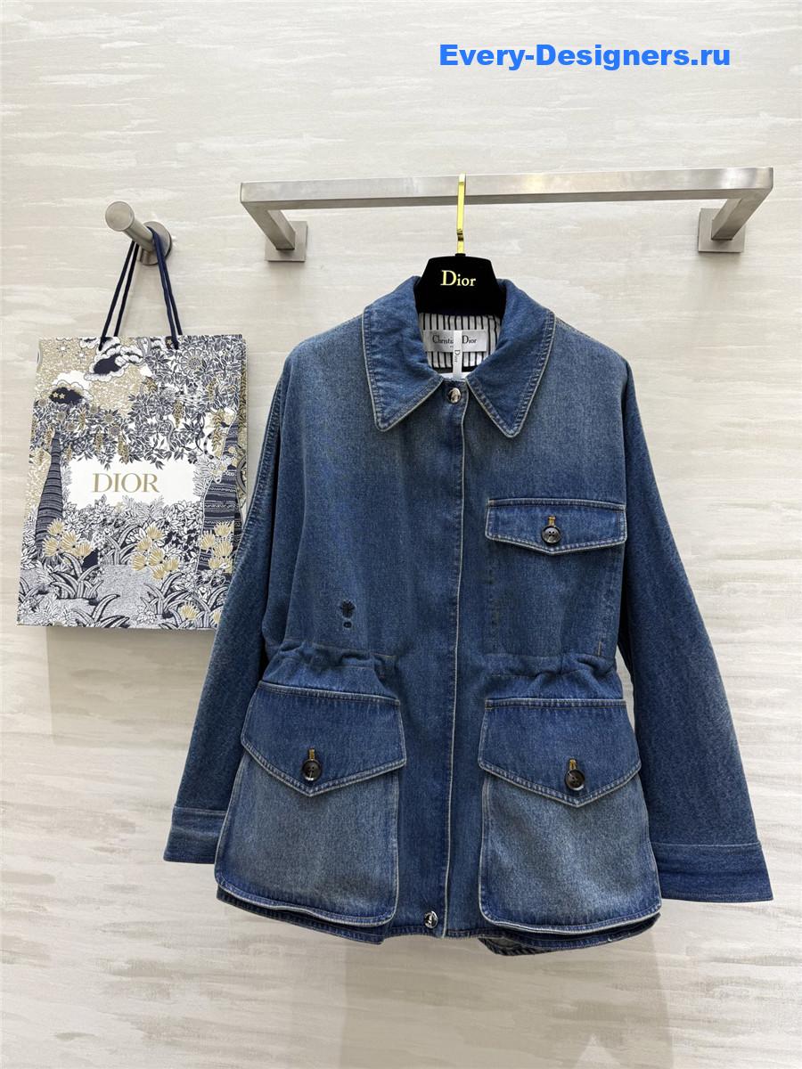 D10r blue boxy denim jacket