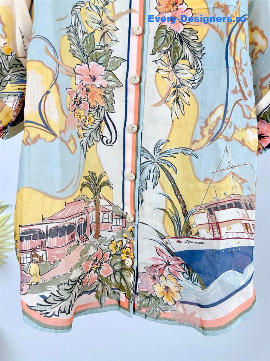 Zimm Nautical Map Shirt