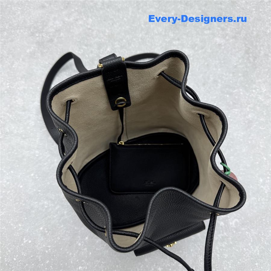 L0r0 P1ana black calfskin backpack