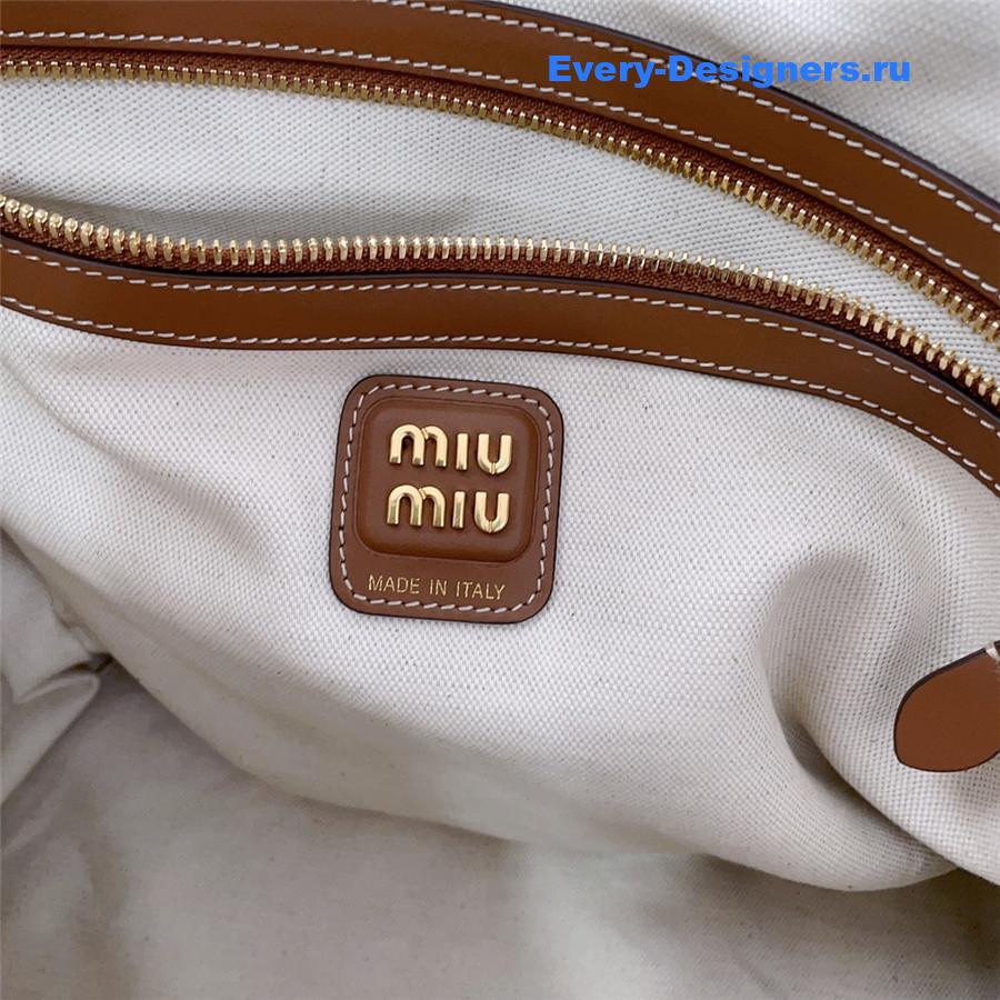 Miu Miu Ivy Large Canvas Tote