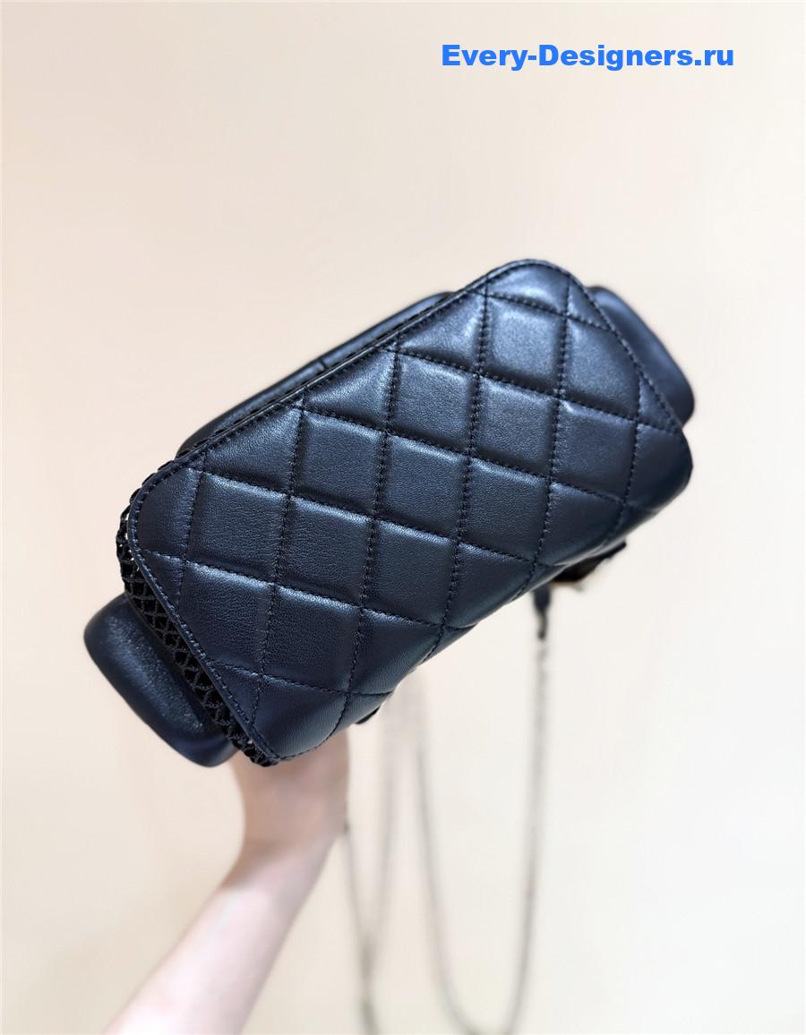 Ch**el mesh lambskin backpack