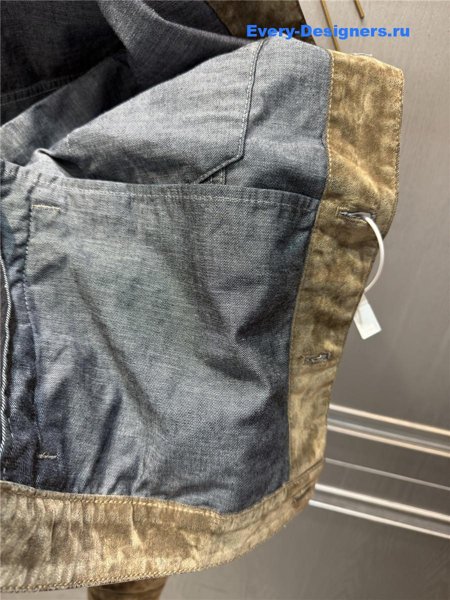 Miu Miu Tobacco Chambray Jacket